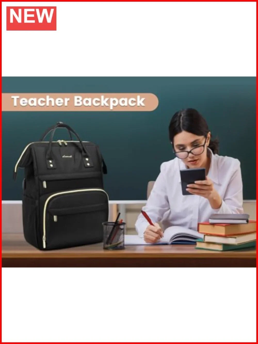 Waterproof Anti-theft Laptop Backpack for Women 15.6 Inch USB Charging